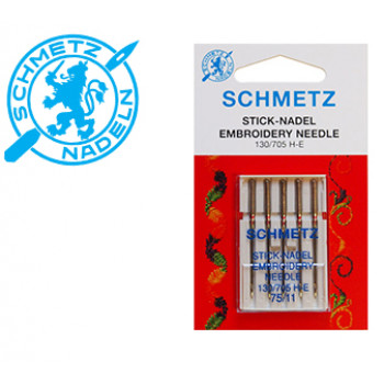 Needles SCHMETZ for embroidery, 130/705H-E, 5x75